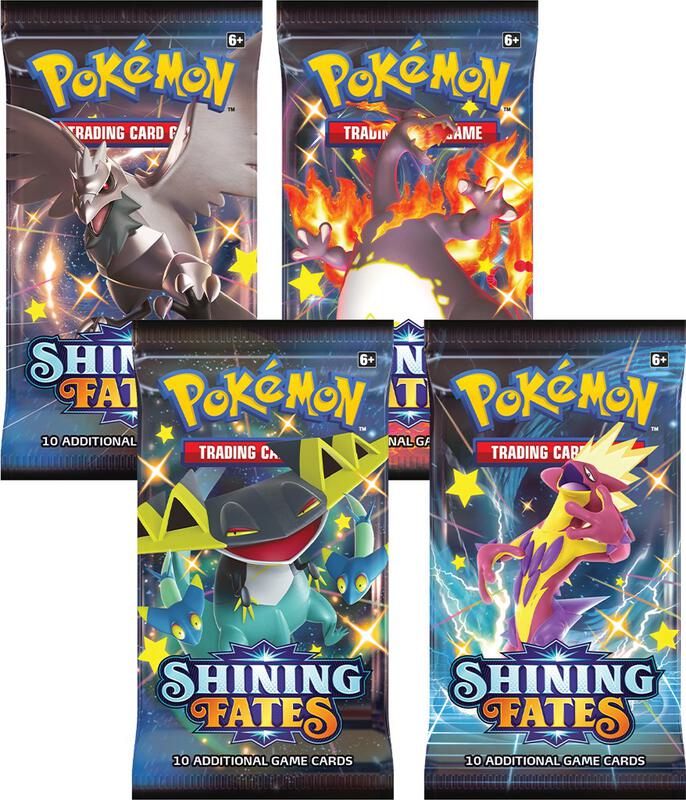 Shining Fates Booster Pack Art Bundle [Set of 4] Pokemon card from Shining Fates