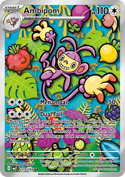 Ambipom Pokemon card from Indigo Flame