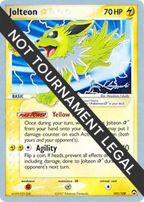 Jolteon Star - 2008 (Jason Klaczynski) Pokemon card from World Championship Decks
