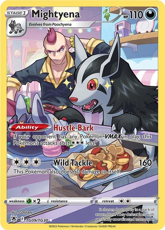 Mightyena Pokemon card from SWSH10: Astral Radiance Trainer Gallery