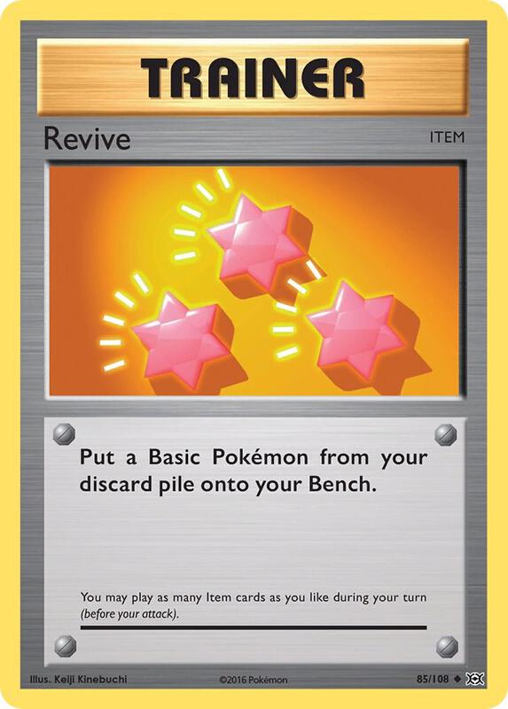 Revive Pokemon card from XY - Evolutions