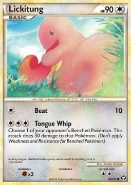 Lickitung Pokemon card from Triumphant