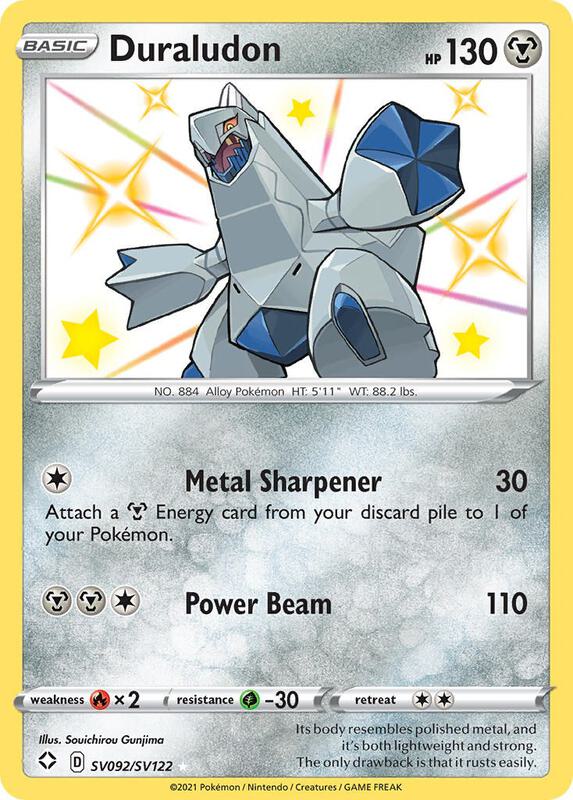 Duraludon Pokemon card from Shining Fates: Shiny Vault