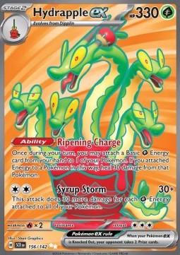 Hydrapple ex Pokemon card from Stellar Crown