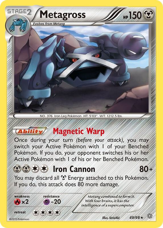 Metagross (49) Pokemon card from XY - Ancient Origins
