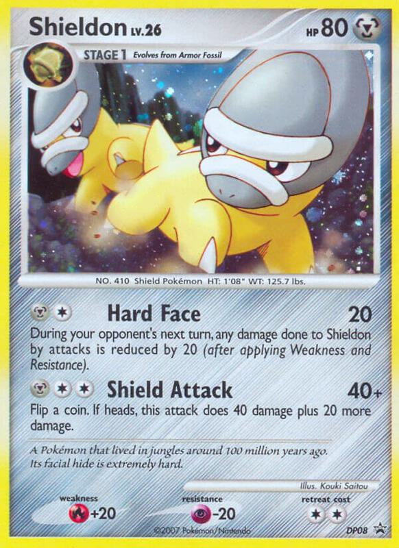 Shieldon - DP08 Pokemon card from Diamond and Pearl Promos