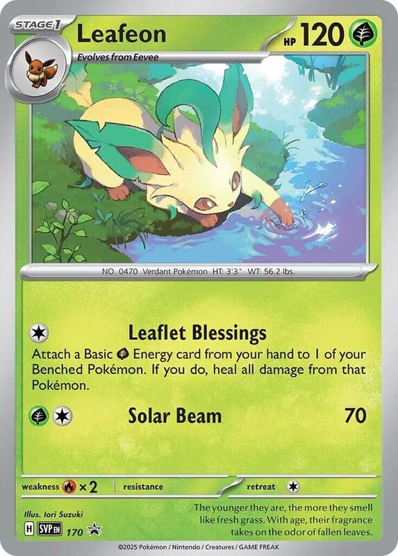 Leafeon - 170 (Cosmos Holo) Pokemon card from SV: Scarlet & Violet Promo Cards