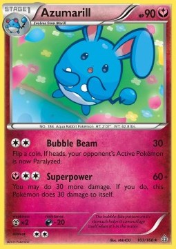 Azumarill (Holo) Pokemon card from XY - Primal Clash