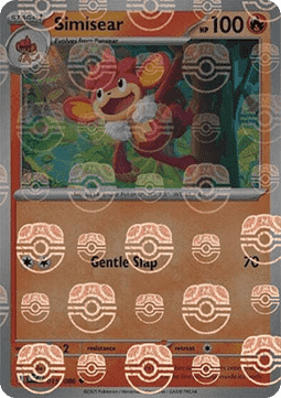 Simisear Pokemon card from White Flare Additionals