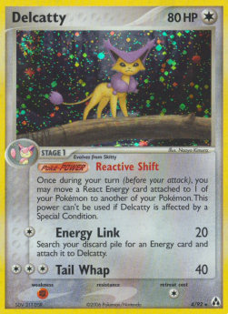 Delcatty Pokemon card from EX Legend Maker