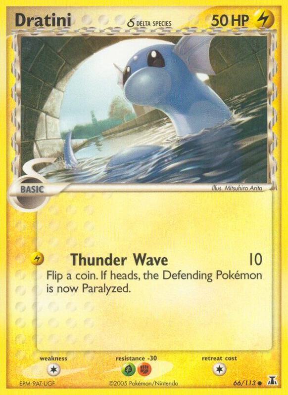 Dratini Pokemon card from Delta Species