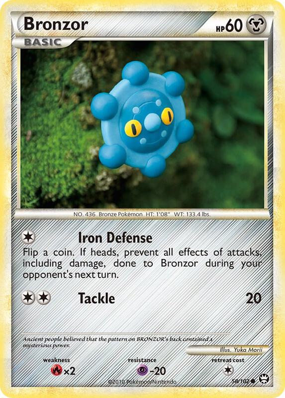 Bronzor Pokemon card from Triumphant
