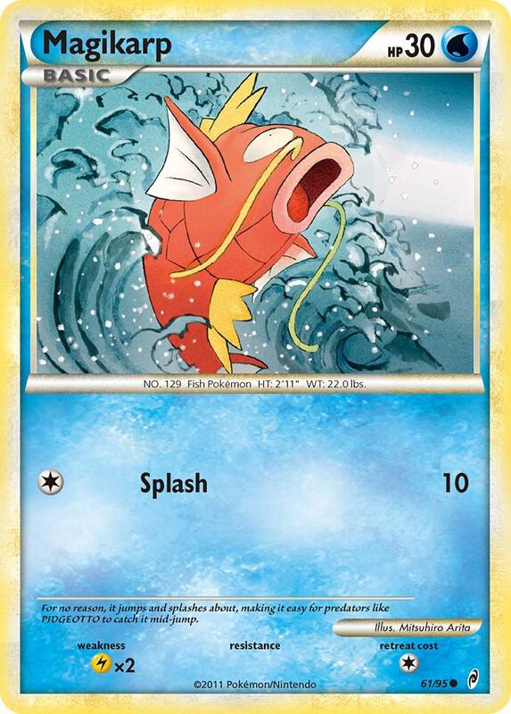 Magikarp Pokemon card from Call of Legends