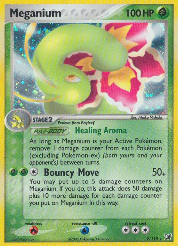 Meganium Pokemon card from Unseen Forces