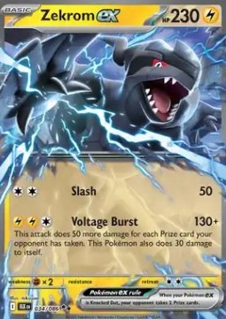 Zekrom ex Pokemon card from Black Bolt