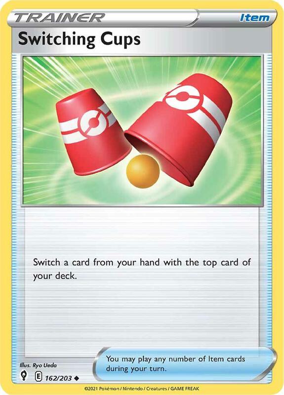 Switching Cups Pokemon card from SWSH07: Evolving