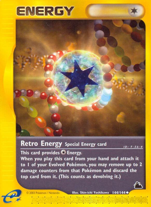 Retro Energy Pokemon card from Skyridge