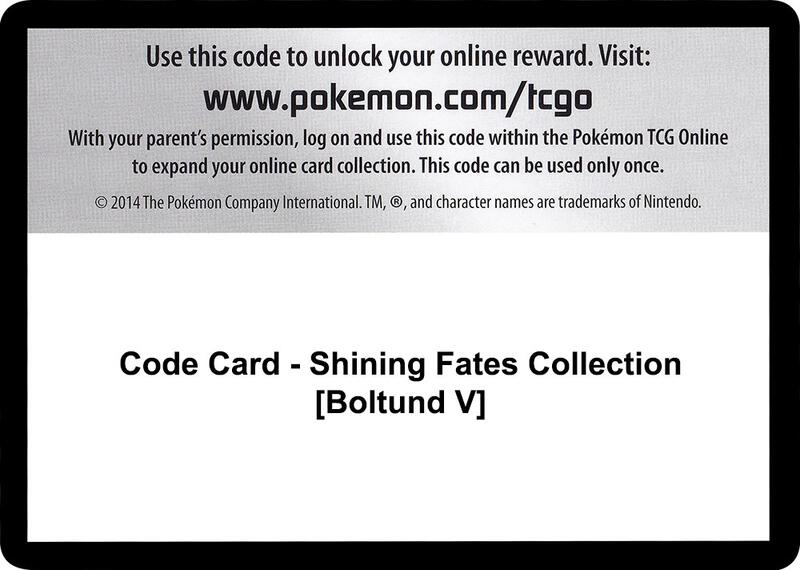 Code Card - Shining Fates Collection [Boltund V] Pokemon card from Shining Fates