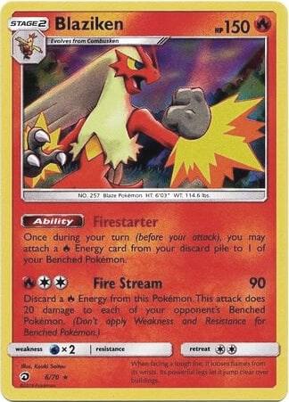 Blaziken Pokemon card from Deck Exclusives