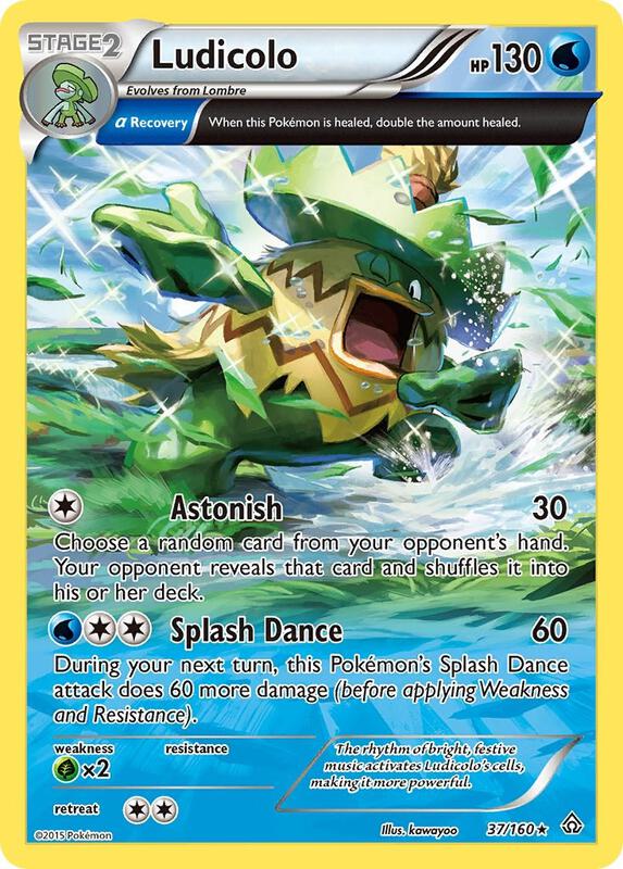 Ludicolo (Alpha) Pokemon card from XY - Primal Clash