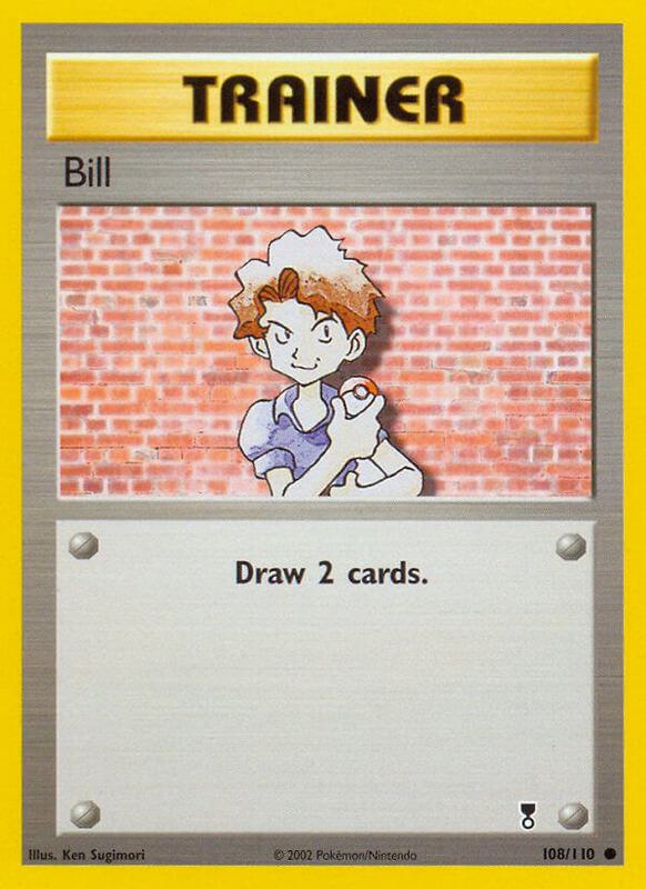 Bill Pokemon card from Legendary Collection
