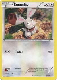 Bunnelby Pokemon card from Kalos Starter Set