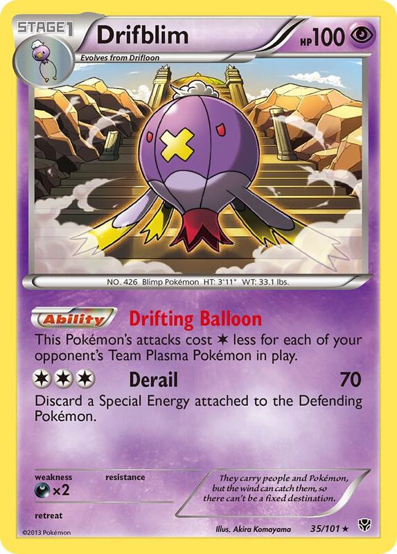 Drifblim Pokemon card from Plasma Blast