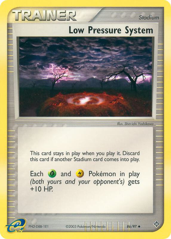 Low Pressure System Pokemon card from Dragon
