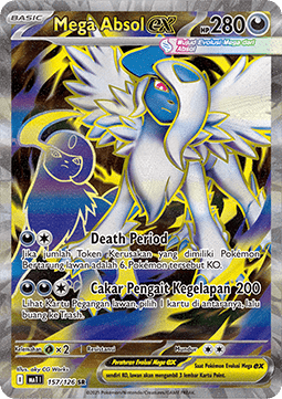 Mega Absol ex Pokemon card from Mega Evolution IDTH