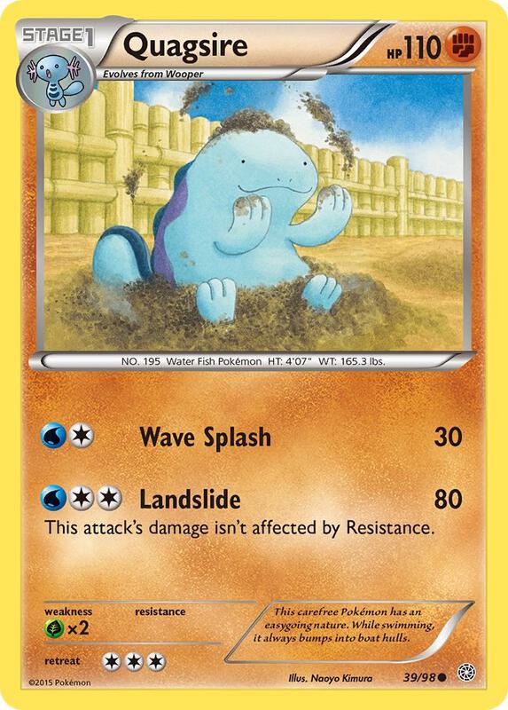 Quagsire Pokemon card from XY - Ancient Origins