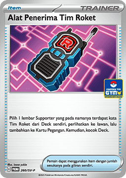 Team Rocket's Transceiver (SV-P/ID 260) Scarlet & Violet Indonesian Promos ID