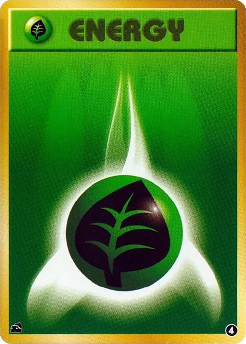 Basic Grass Energy - 4 (Japanese) Pokemon card from Intro Pack (Bulbasaur)