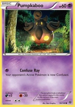 Pumpkaboo Pokemon card from XY