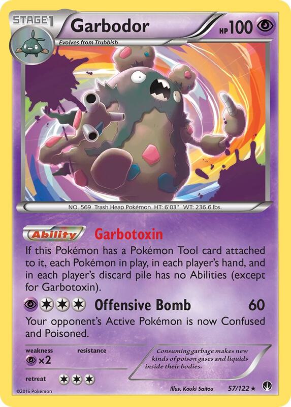 Garbodor Pokemon card from XY - BREAKpoint