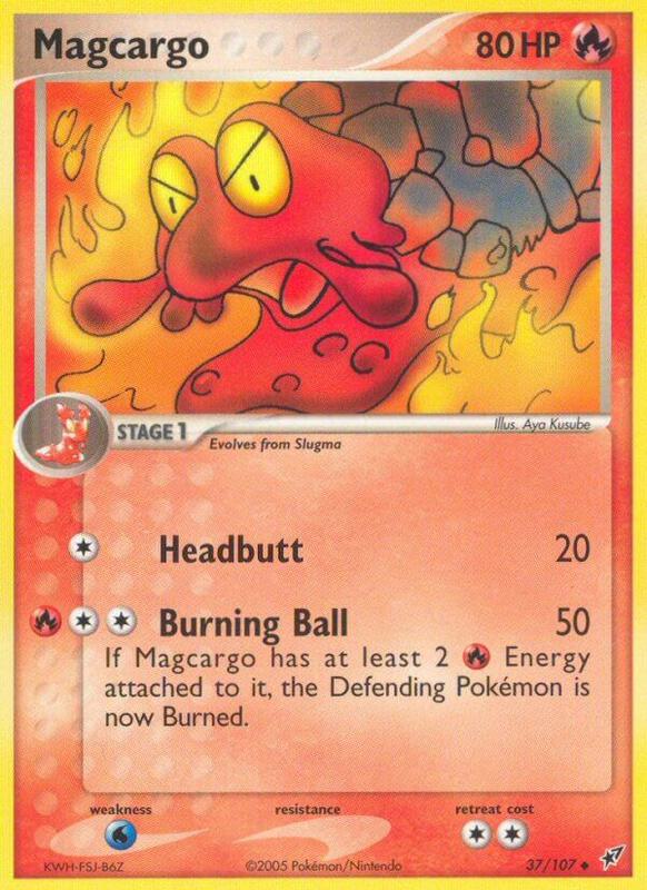 Magcargo Pokemon card from Deoxys