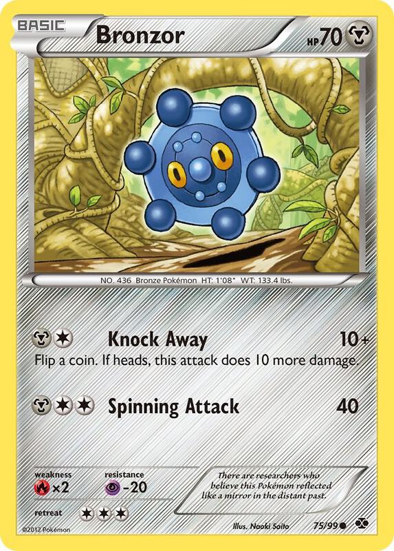 Bronzor Pokemon card from Next Destinies