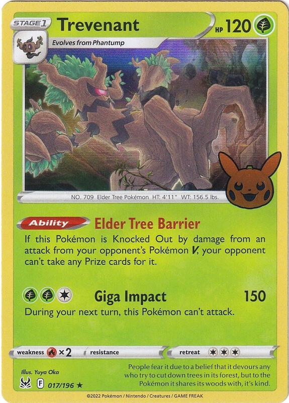 Trevenant Pokemon card from Trick or Trade BOOster Bundle 2023