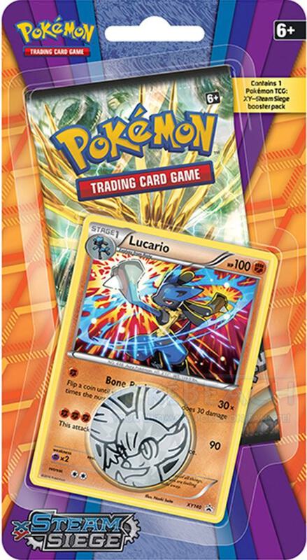 Steam Siege Single Pack Blister [Lucario] Pokemon card from XY - Steam Siege