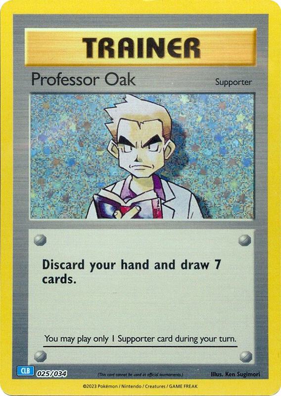 Professor Oak (CLB) Pokemon card from Trading Card Game Classic