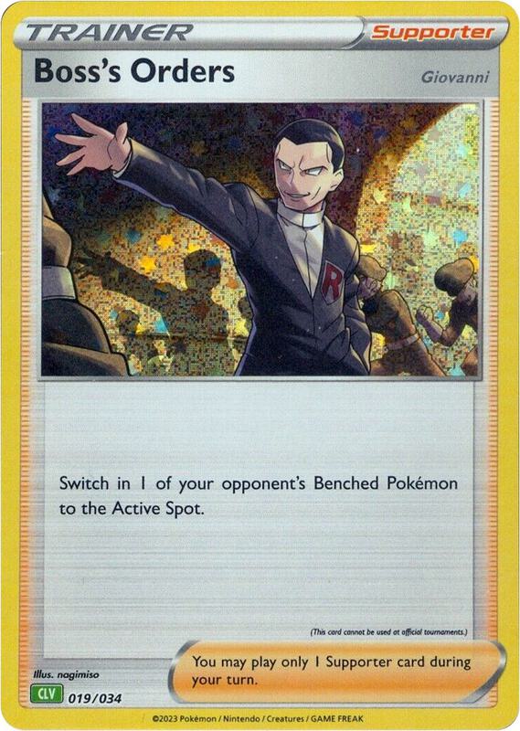 Boss's Orders (CLV) Pokemon card from Trading Card Game Classic
