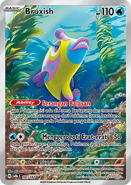 Bruxish Pokemon card from Stellar Lightning
