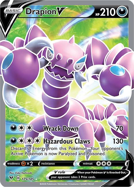 Drapion V (Full Art) Pokemon card from SWSH04: Vivid