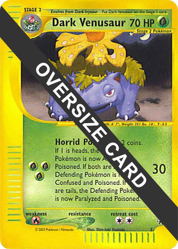 Dark Venusaur - 7 (Best of Game 7 Promo) Pokemon card from Jumbo Cards