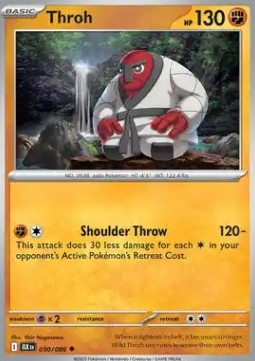 Throh Pokemon card from Black Bolt