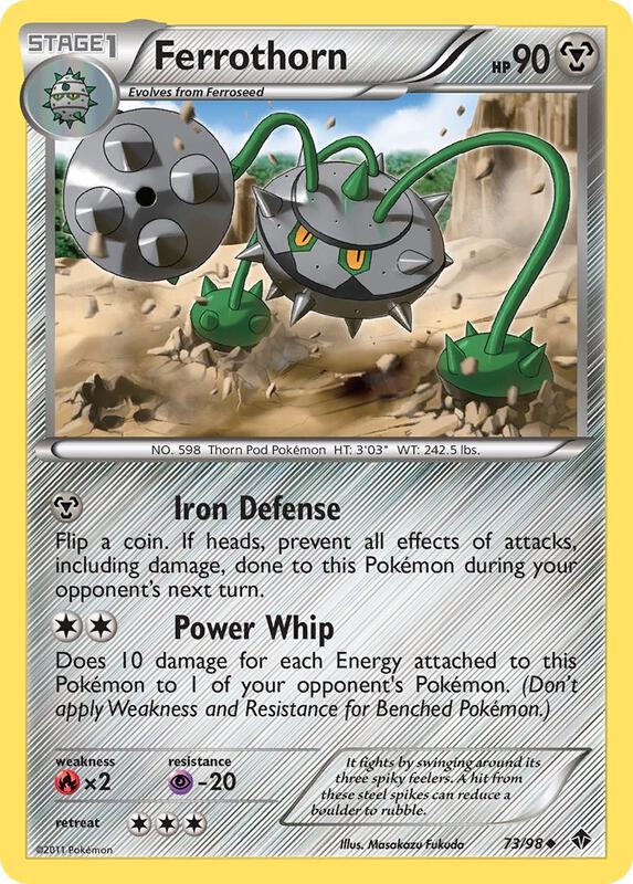 Ferrothorn (73) Pokemon card from Emerging Powers
