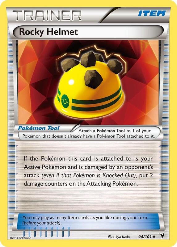 Rocky Helmet Pokemon card from Noble Victories