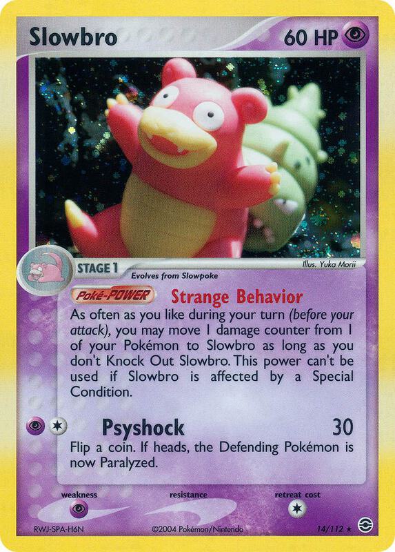 Slowbro Pokemon card from FireRed & LeafGreen