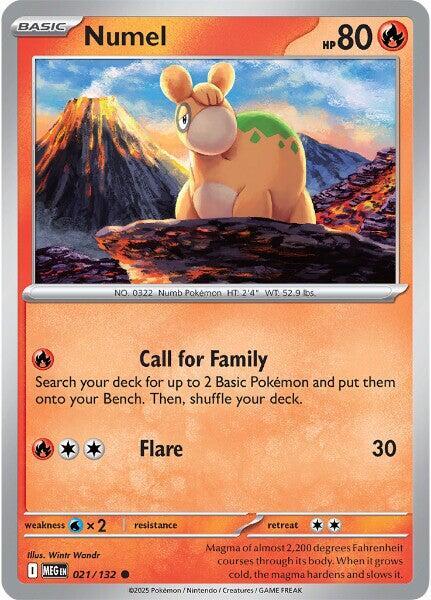 Numel Pokemon card from ME01: Mega Evolution