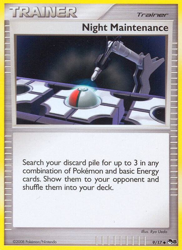 Night Maintenance Pokemon card from POP Series 8
