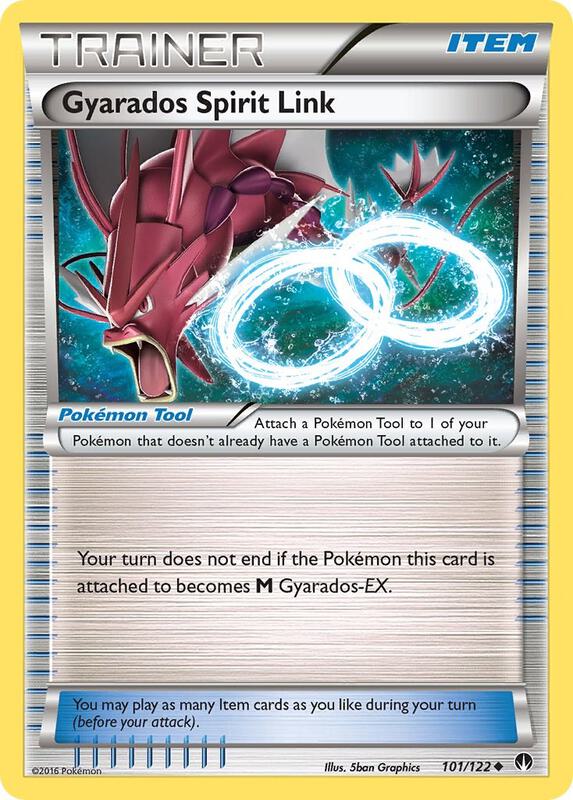 Gyarados Spirit Link Pokemon card from XY - BREAKpoint